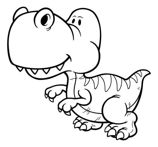 Раскраска "Динозаврики"