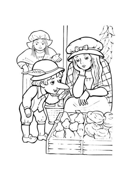 Карлик нос раскраска