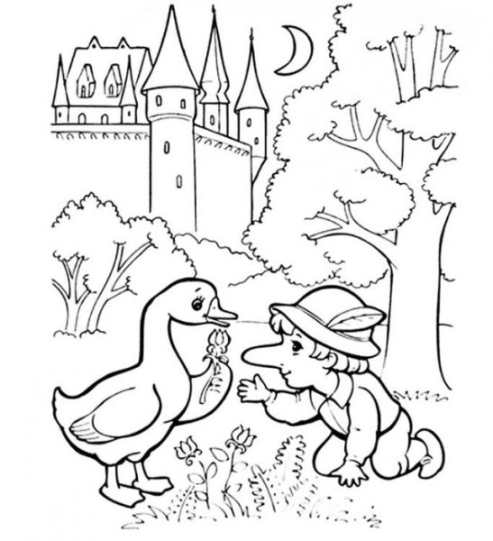 Карлик нос раскраска