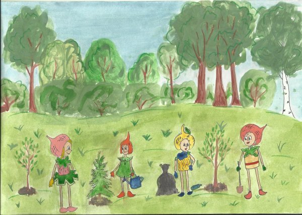 Рисование, защитники природы