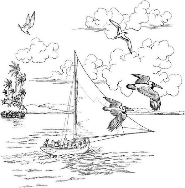 Раскраска Крым для детей