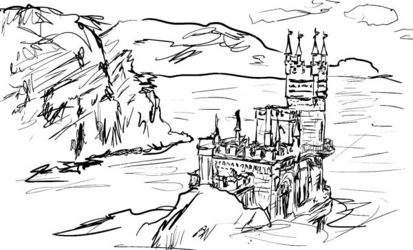 Раскраска Крым для детей