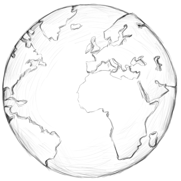 Планета земля рисунок для раскрашивания