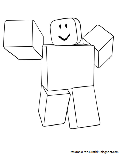 Раскраски РОБЛОКС НУБИК