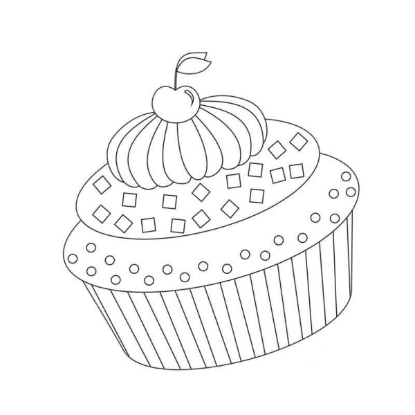 Раскраски пирожные