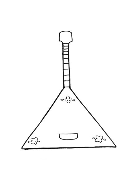 Балалайка рисунок