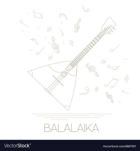 Балалайка раскраска