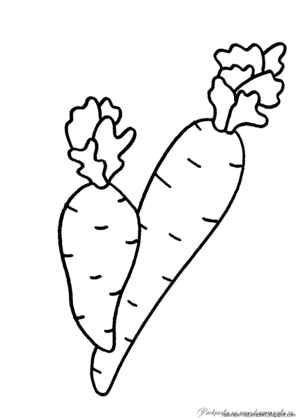 Раскраска. Овощи.