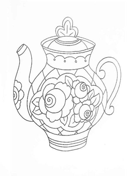 Гжель раскраска