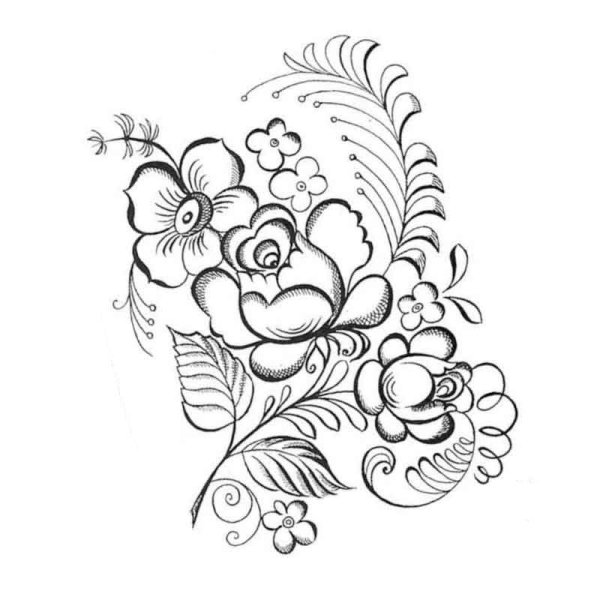 Хохлома роспись