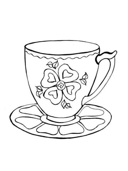 Гжель раскраска для детей