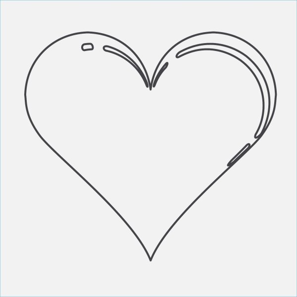 Сердце раскраска