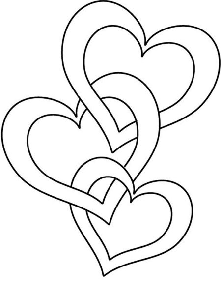 Раскраска сердечко