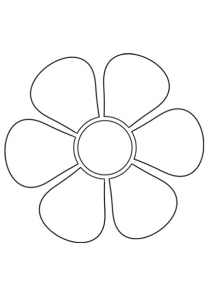 Цветы раскраска для детей