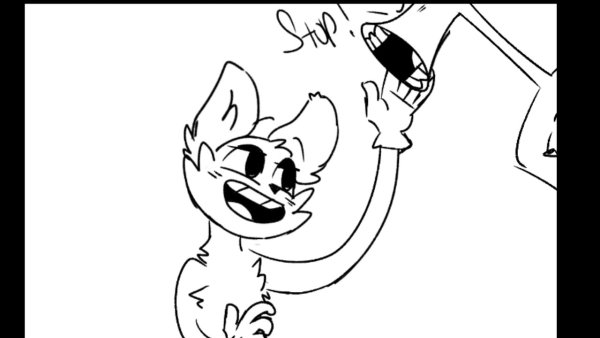 Cartoon Cat раскраска