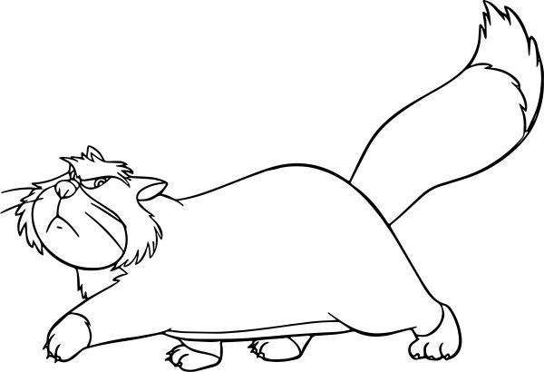 Cartoon Cat раскраска