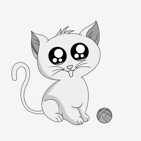 Рисунки для раскрашивания Картун Кэт