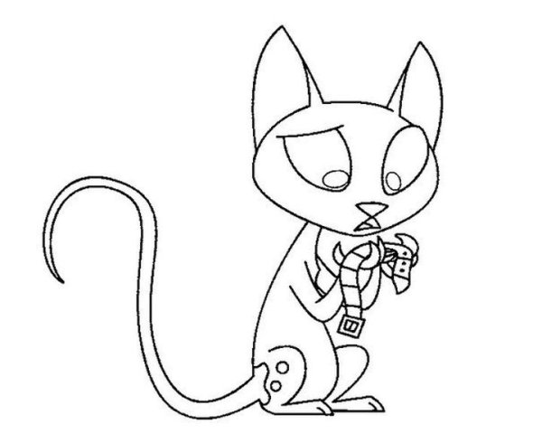 Раскраски Мистер Кэт