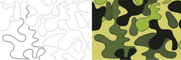 Пятнистый узор военного