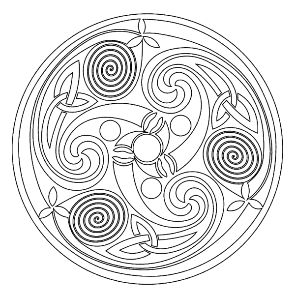 Мандала денежная спираль