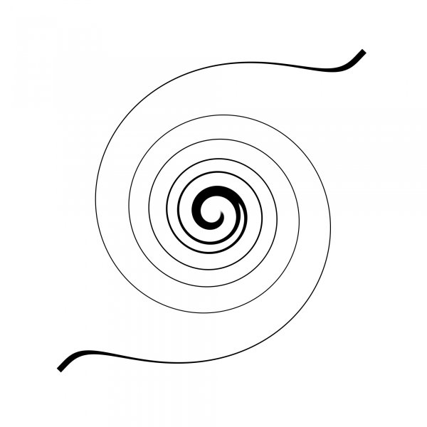 Рисование спиральками