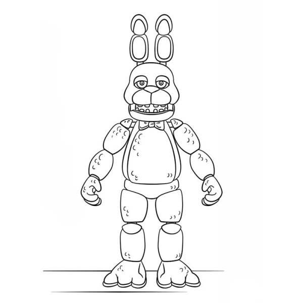 Раскраски ФНАФ 1 Бонни