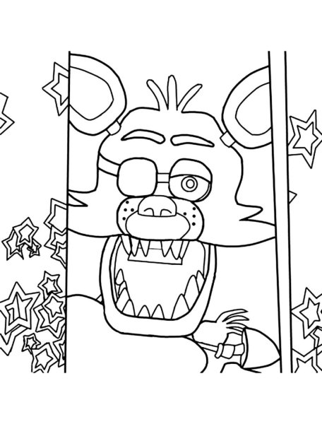 Разукрашки пять ночей с Фредди