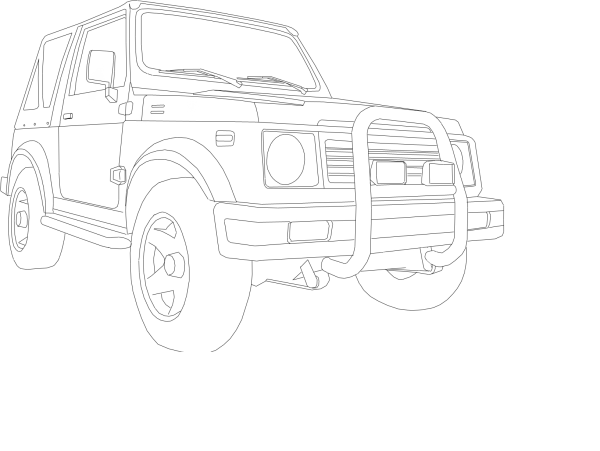 Сузуки Джимни раскраска