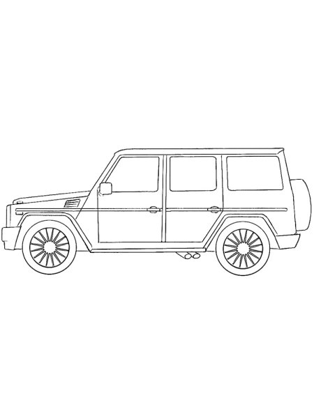 Раскраска Mercedes Benz g65