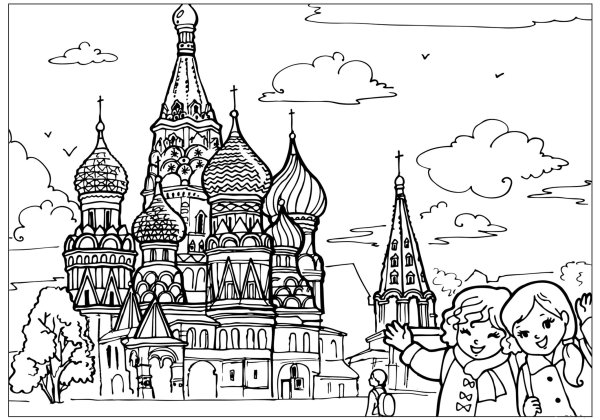 Кремль рисунок карандашом