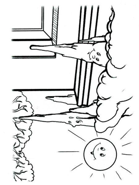 Раскраски Весна природа