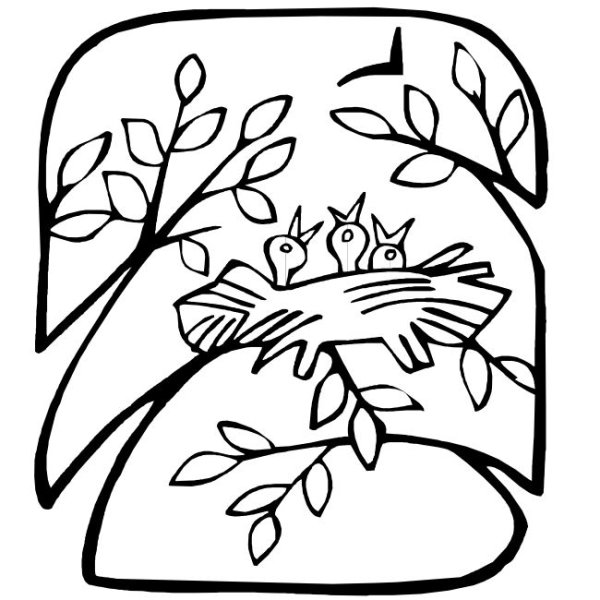 Весенняя капель раскраска