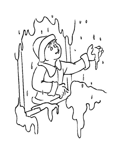 Раскраска. Весна