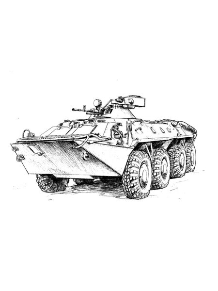 БТР 80 рисунок