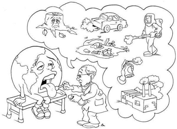 День земли раскраска