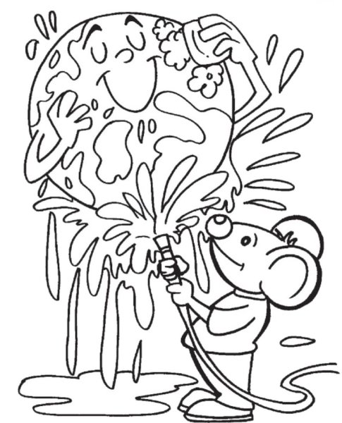 Экология раскраска для детей