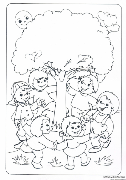 Раскраска природа