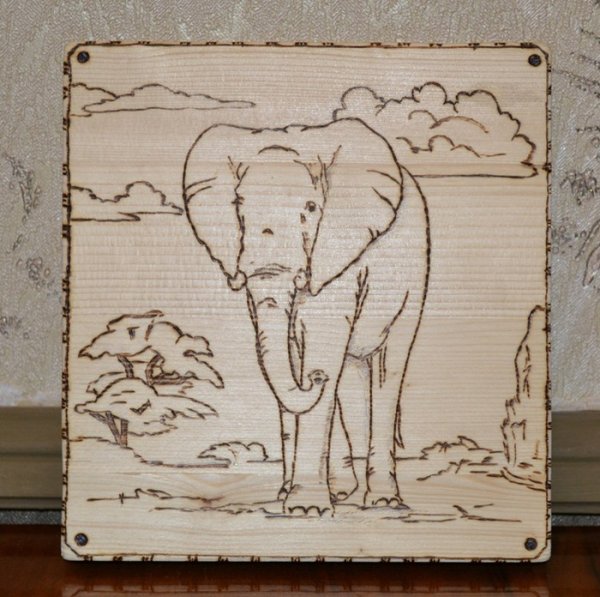 Бабочка для выжигания по дереву