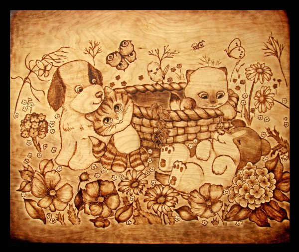 Выжигание по дереву для детей