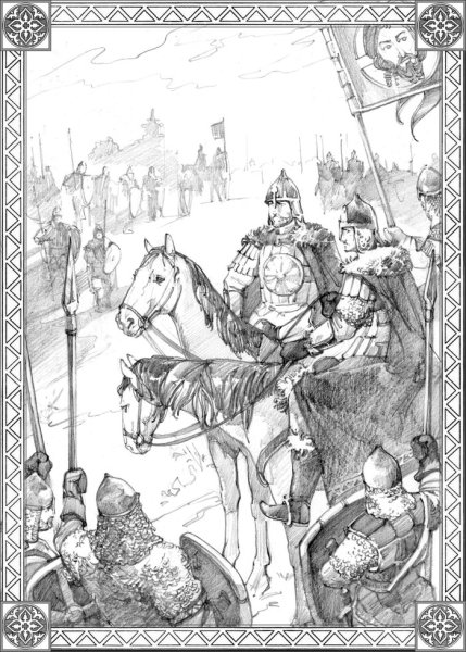 Князь Александр Невский раскраска