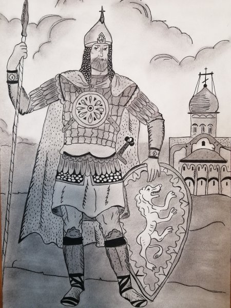 Прорись иконы Сергий Радонежский