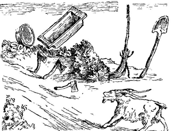 Федора из сказки Федорино горе раскраска