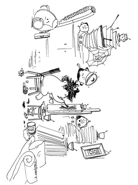 Раскраска к сказке Курочка Ряба для малышей