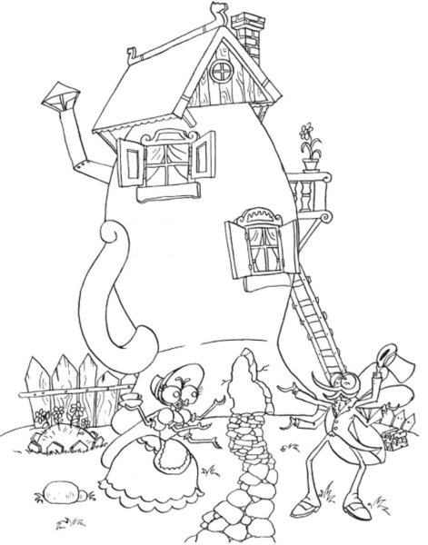 Чуковский Федорино горе раскраска