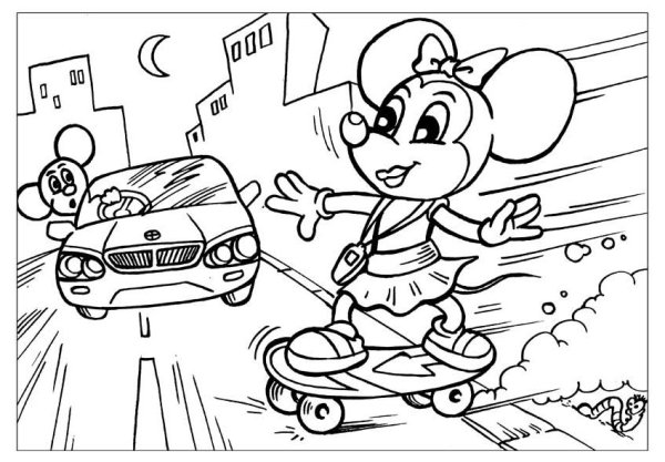 Раскраска ППД дорожного движения для детей