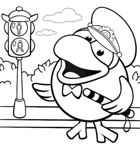 Раскраски по правилам дорожного движения