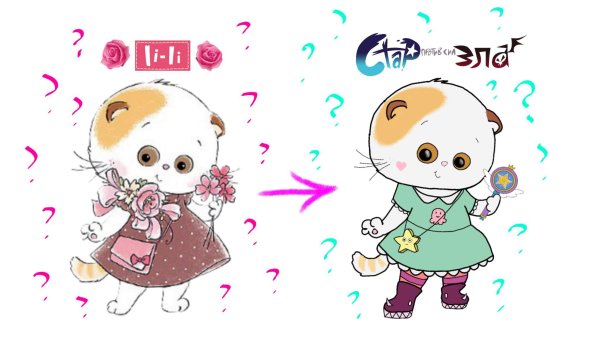 Кот Басик нарисованный