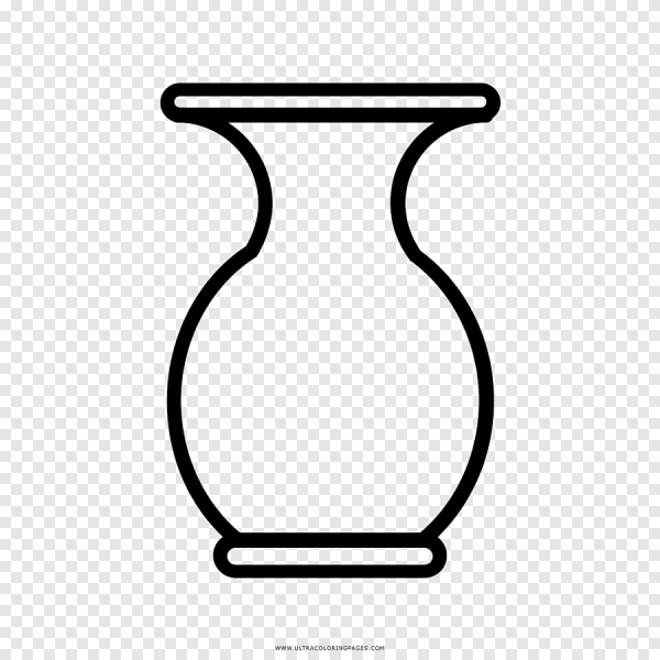 Трафарет вазы для цветов