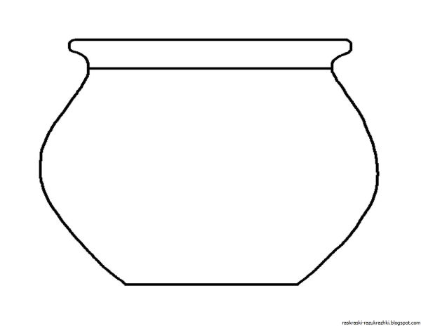 Ваза раскраска