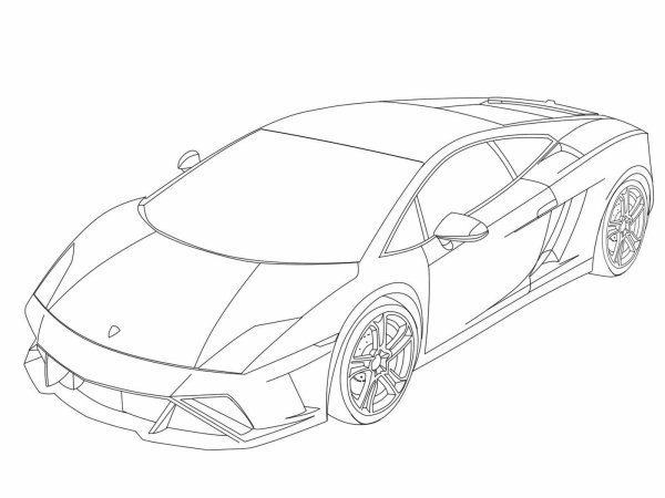 Раскраска Lamborghini Huracan